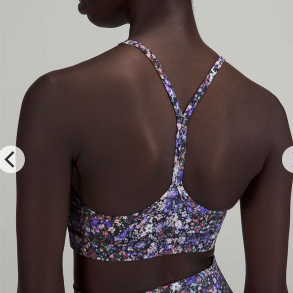 Lululemon Flow Y Nulu Bra *Light Support, A–C Cups Flower Burst Multi 6 - Picture 8 of 8